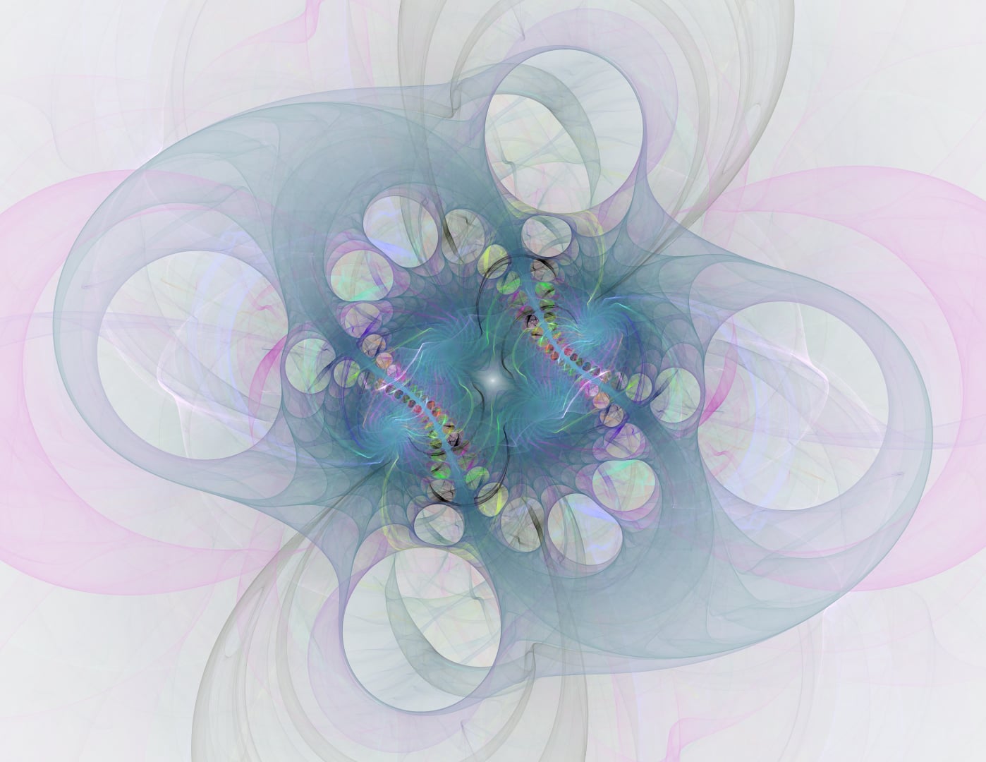 Fractal flame render from the Thought Renders series